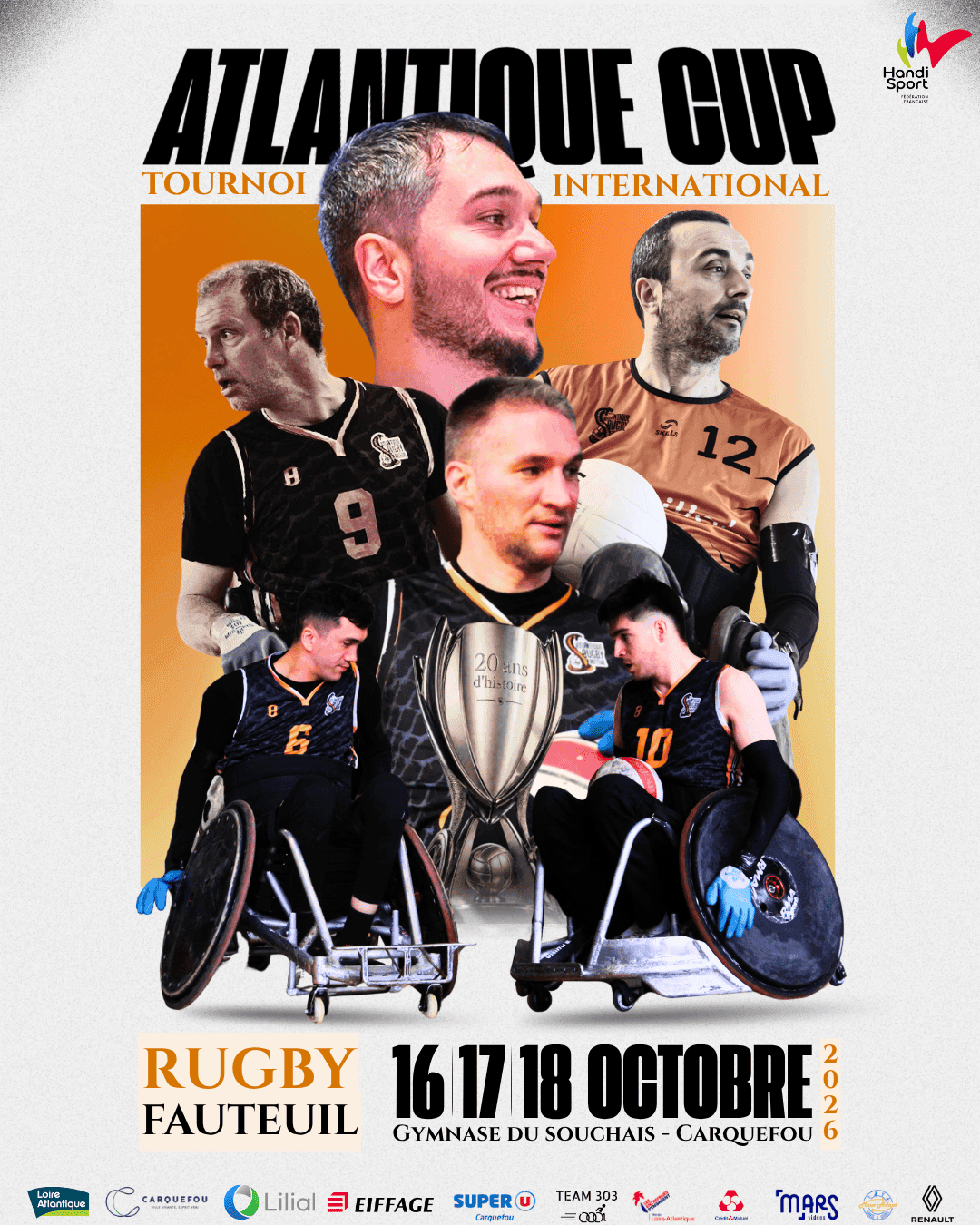 20 ans des Mambas : l’Atlantique Cup célèbre deux décennies de rugby fauteuil à Carquefou